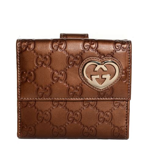 gucci womens french flap wallet|gucci guccissima wallet.